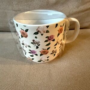 Fringe Studio Ceramic Mug with Floral Accents